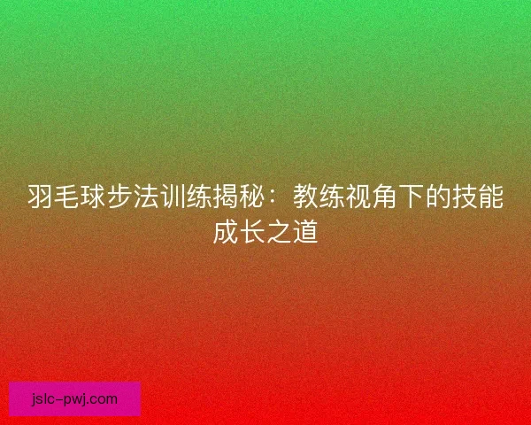 羽毛球步法训练揭秘：教练视角下的技能成长之道